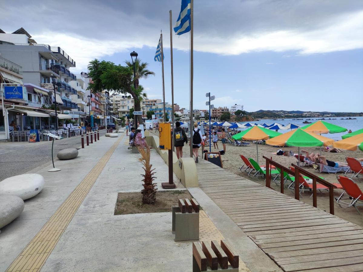 Steps From The Beach Aprt Chania  ภายนอก รูปภาพ