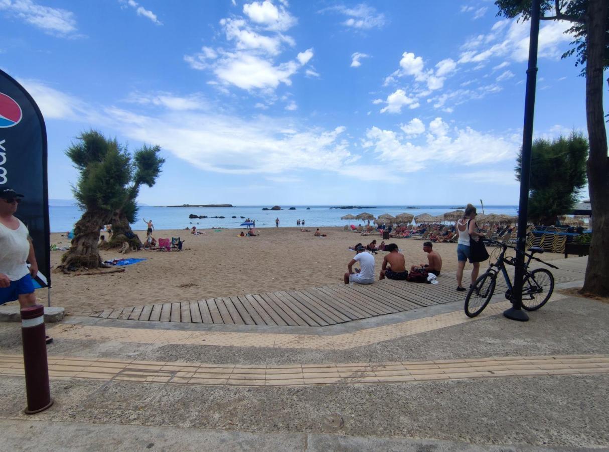 Steps From The Beach Aprt Chania  ภายนอก รูปภาพ